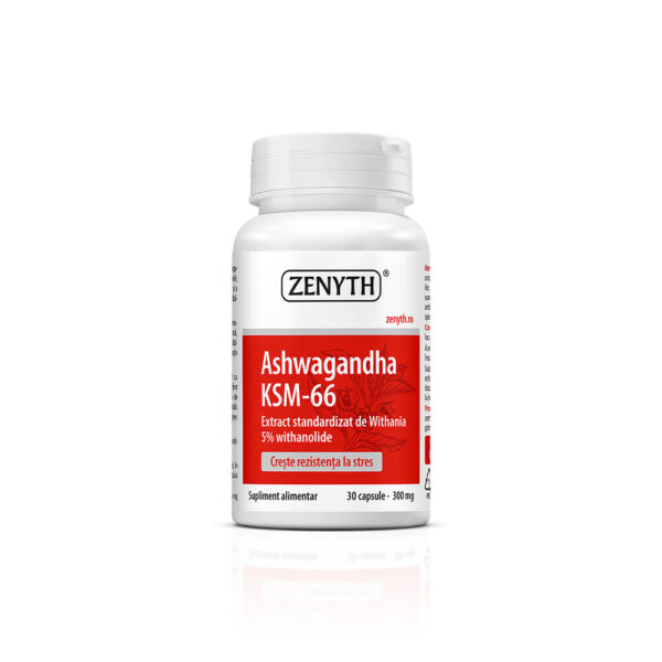 Ashwagandha KSM-66, 30 capsule, 300 mg, Zenyth