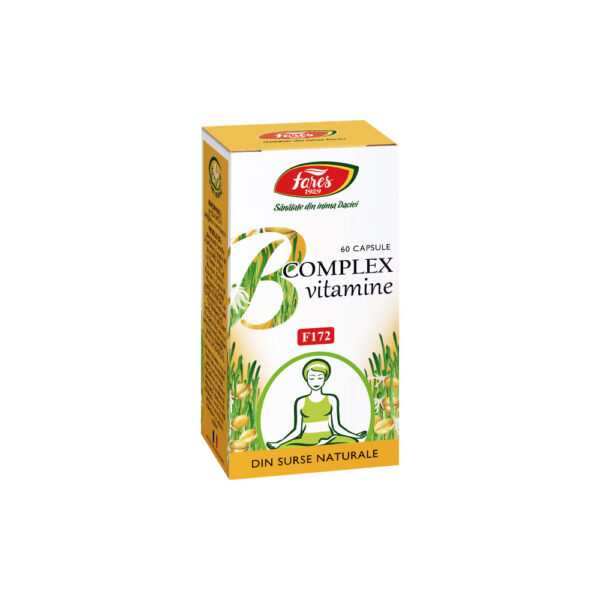 B complex vitamine naturale, F172, 60 capsule, Fares