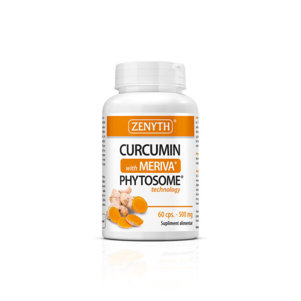 Curcumin fitozomal Meriva®, 60 capsule, 500 mg, Zenyth