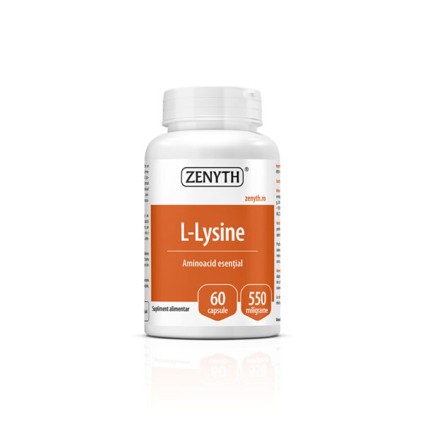 L-Lizina, 60 capsule, 550 mg, Zenyth