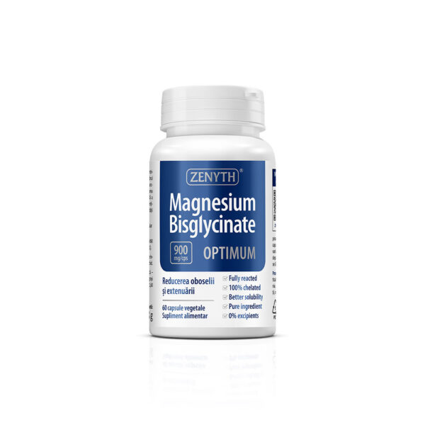Magnesium Bisglycinate Optimum, 60 capsule, 900 mg, Zenyth