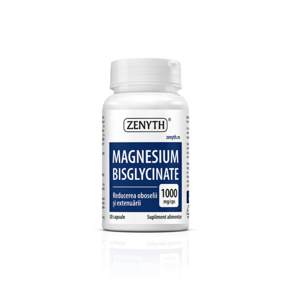 Magneziu Bisglicinat, 30 capsule, 1000 mg, Zenyth