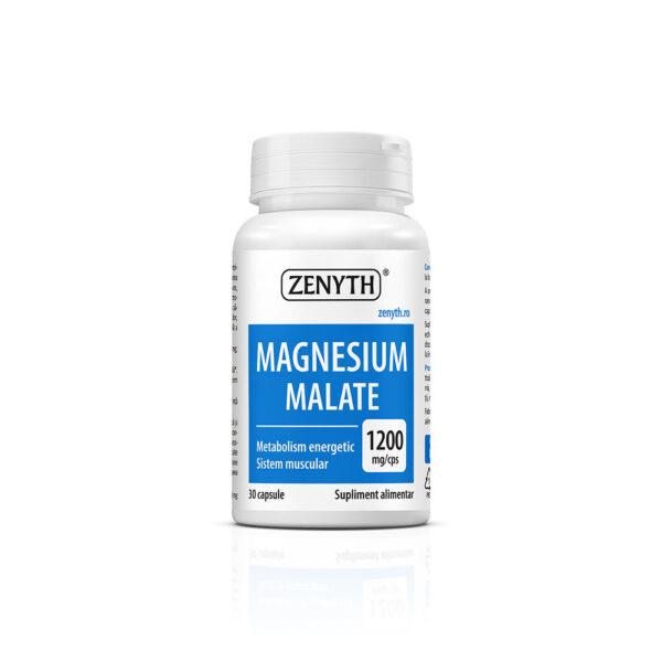 Magneziu Malat, 30 capsule, 1200 mg, Zenyth