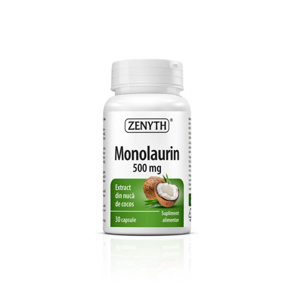 Monolaurin, 30 capsule, 500 mg, Zenyth