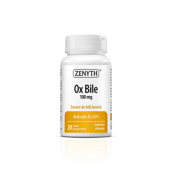 Ox Bile, 20 capsule, 100 mg, Zenyth