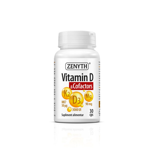 Vitamina D și Cofactori, 30 capsule, Zenyth