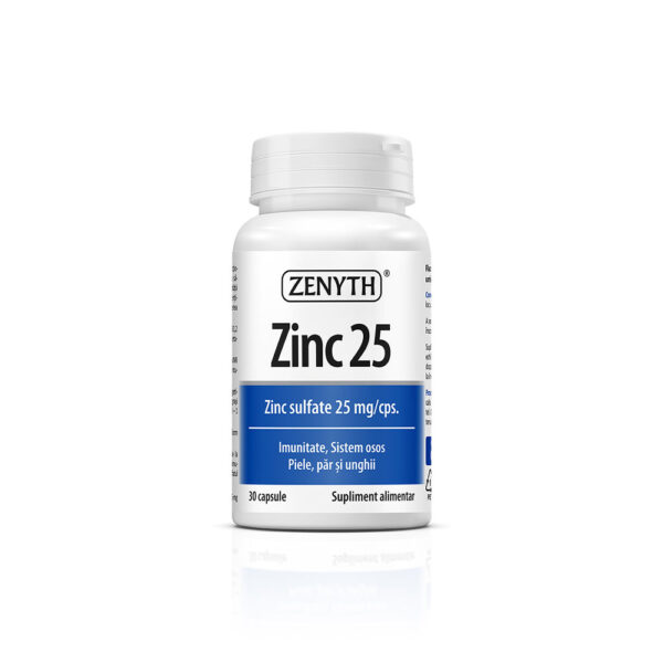Zinc 25, 30 capsule, 25 mg, Zenyth