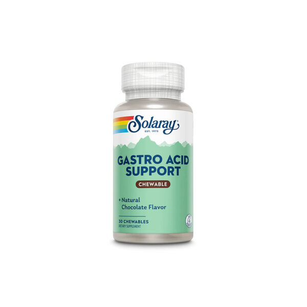 Gastro Acid Support, Solaray, 30 comprimate masticabile, Secom