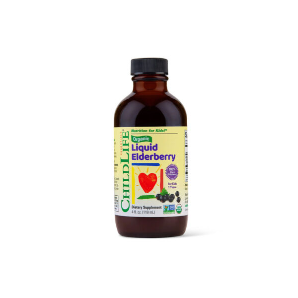 Organic Liquid Elderberry, Childlife Essentials, 118 ml, Secom