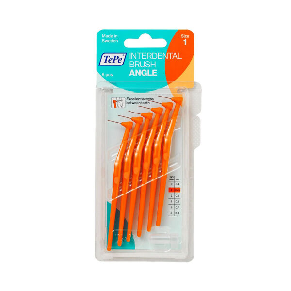 Periuțe interdentare Angle, 0.45 mm, orange, 6 buc, TePe