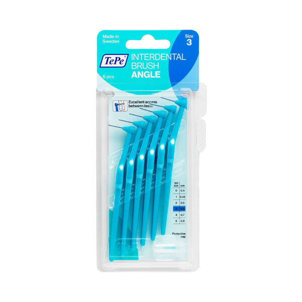 Periuțe interdentare Angle, 0.6 mm, blue, 6 buc, TePe