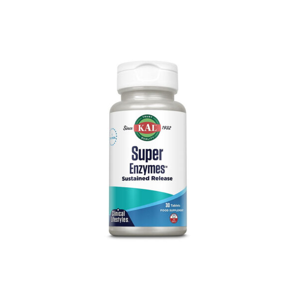 Super Enzymes, Kal, 30 capsule, Secom