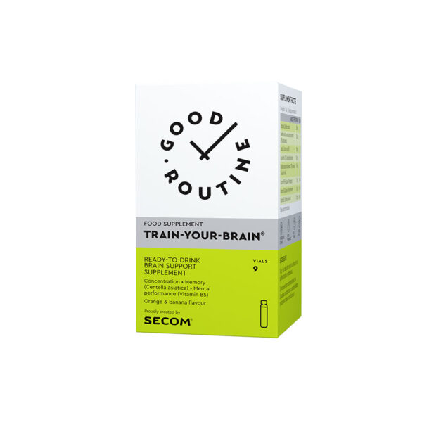 Train-Your-Brain®, Good Routine, 9 fiole buvabile, Secom
