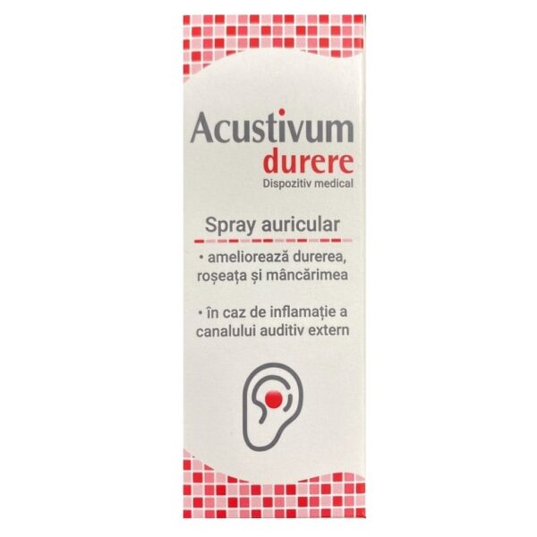 Acustivum Spray Auricular Durere, 20 ml, Zdrovit