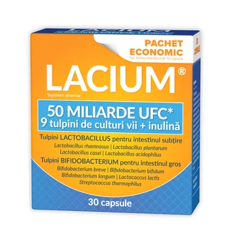 Lacium, 30 capsule cu eliberare prelungită, 50 miliarde UFC, Zdrovit