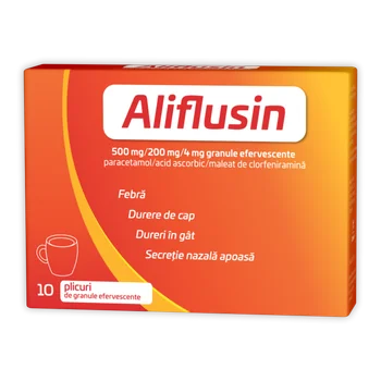 Aliflusin 500mg/200mg/4mg x 10plicuri