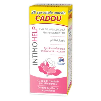 Intimohelp Emulsie Hipoalergenica 400 ml + Servetele Cadou, Zdrovit