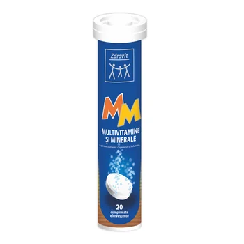 Multivitamine + Minerale, 20 comprimate efervescente, Zdrovit