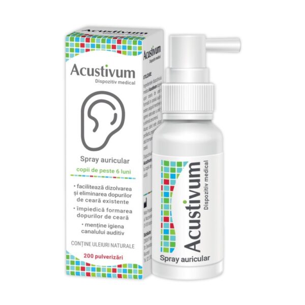 Acustivum Spray Auricular, 20 ml, Zdrovit