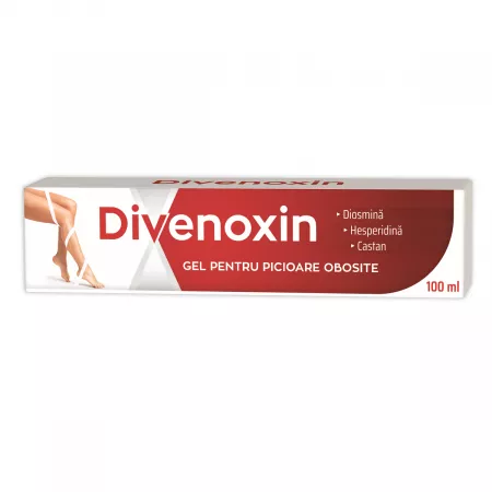 Divenoxin, Gel pentru Picioare Obosite, 100 ml, Zdrovit