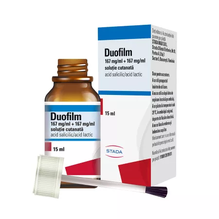 Duofilm Solutie Cutanata, 15 ml, Stada