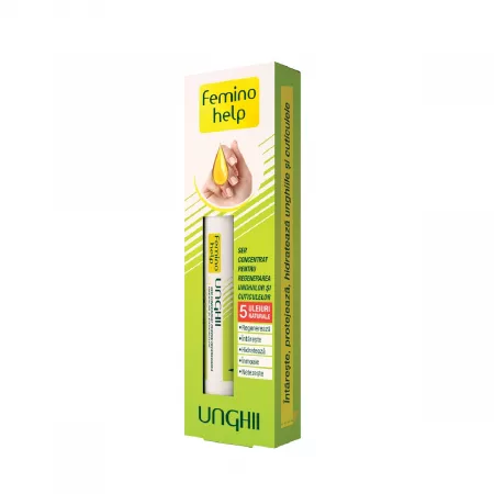 Feminohelp, Ser Concentrat pentru Regenerarea Unghiilor și Cuticulelor, 2 ml, Zdrovit