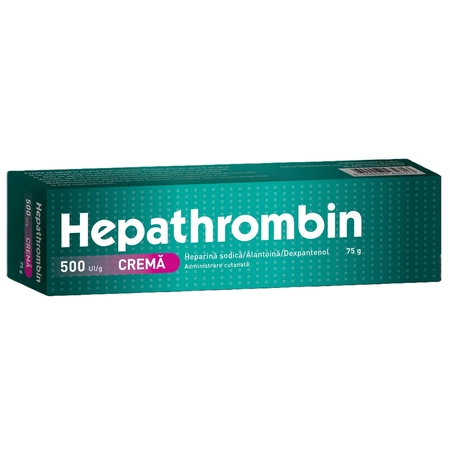 Hepathrombin Cremă, 75 g, 500 UI/g, Stada