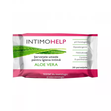 Intimohelp, șervețele umede pentru igiena intimă, 20 bucăți, Zdrovit