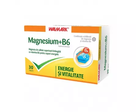 Magneziu + B6, 30 comprimate, Walmark