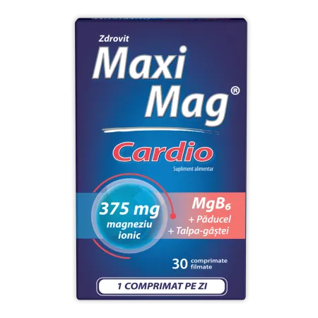 MaxiMag Cardio, 30 comprimate filmate, Zdrovit