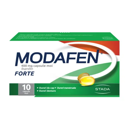Modafen Forte, 10 capsule moi, 400 mg, Stada