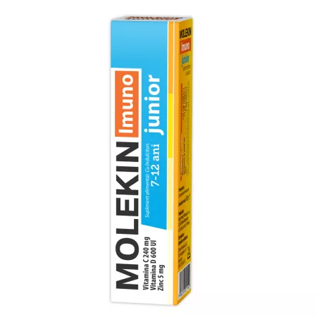 Molekin Imuno Junior 7-12 ani, 20 comprimate efervescente, Zdrovit