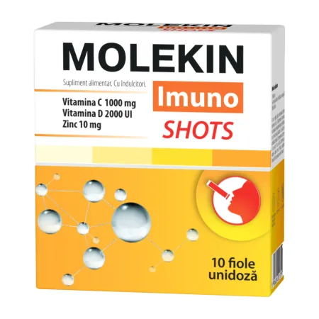 Molekin Imuno Shots, 10 fiole buvabile, Zdrovit