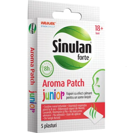Sinulan Forte Aroma Junior, 5 plasturi, Walmark