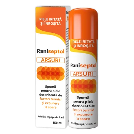 Raniseptol Spumă Arsuri, 150ml, Zdrovit