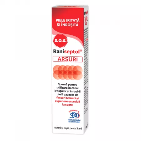Raniseptol Arsuri S.O.S. Spumă, 150ml, Zdrovit