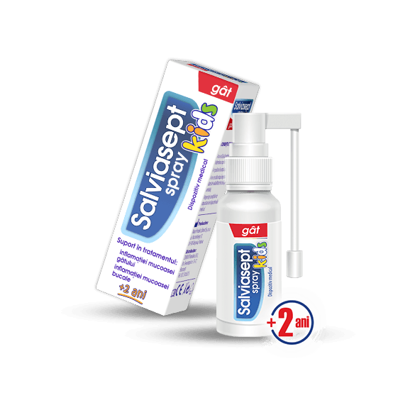 Salviasept Spray Gât Kids, 20ml, Zdrovit