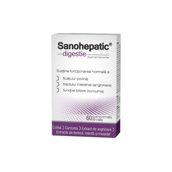 Sanohepatic Digestie, 60 comprimate, Zdrovit