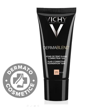 Dermablend, Fond de Ten Corector Fluid, Nuanta 25 Nude, 30 ml, Vichy