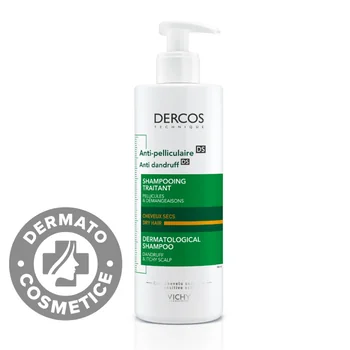 Dercos, Șampon Antimătreață pentru Păr Uscat, 390 ml, Vichy