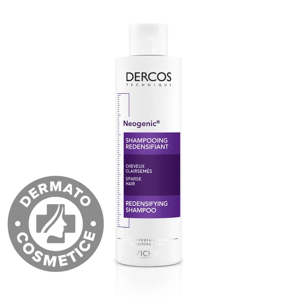 Dercos Neogenic, Șampon Redensificator cu Stemoxidină, 200 ml, Vichy