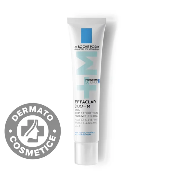 Cremă Corectoare cu Tripla Acțiune Anti-Imperfecțiuni Effaclar Duo+M, 40 ml, La Roche-Posay
