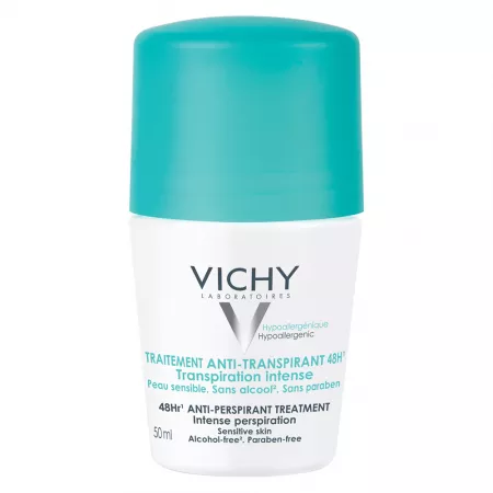Deodorant  Roll-On Antiperspirant 48h cu Parfum, 50 ml, Vichy