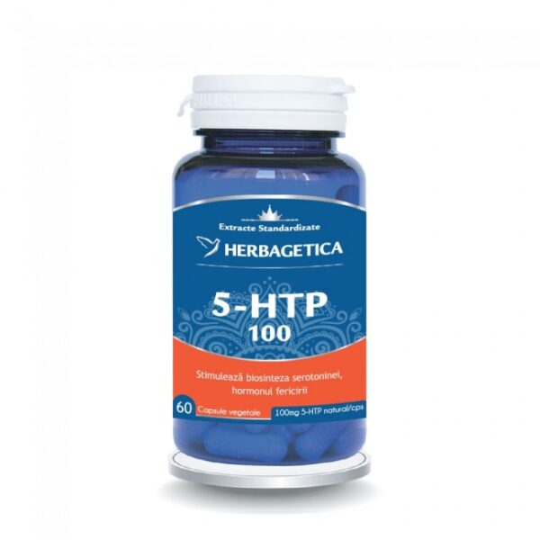 5-HTP 100, 60 capsule, Herbagetica