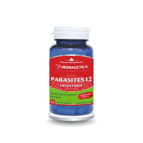 Parasites 12 Detox Forte, 60 capsule, Herbagetica