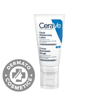 Crema hidratanta de fata pentru ten normal si uscat, 52 ml, CeraVe
