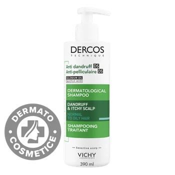 Dercos, Șampon Antimătreață pentru Păr Normal-Gras, 390 ml, Vichy
