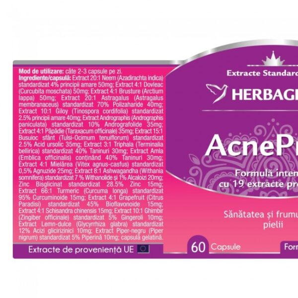 AcnePrim, 60 capsule, Herbagetica