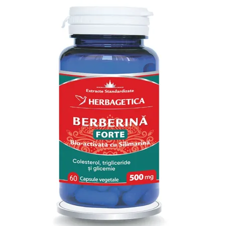 Berberina Forte 500mg, 60 capsule, Herbagetica
