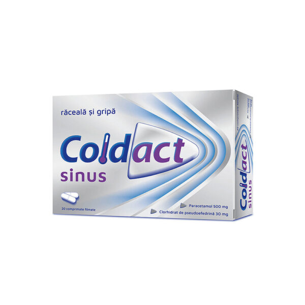 Coldact Sinus, 500/30mg, 20 comprimate, Terapia